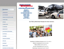 Tablet Screenshot of lukas-bustouristik.de